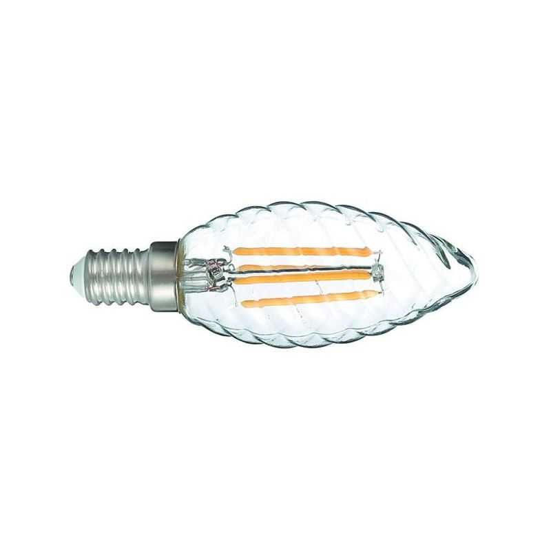 Lampada a LED filamento TORTIGLIONE E14 4W-480 lm VIGOR