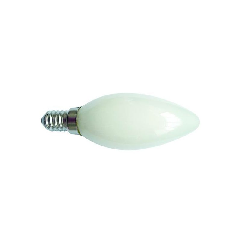 Lampada a LED filamento satinata CANDELA E14 4W-420 lm VIGOR