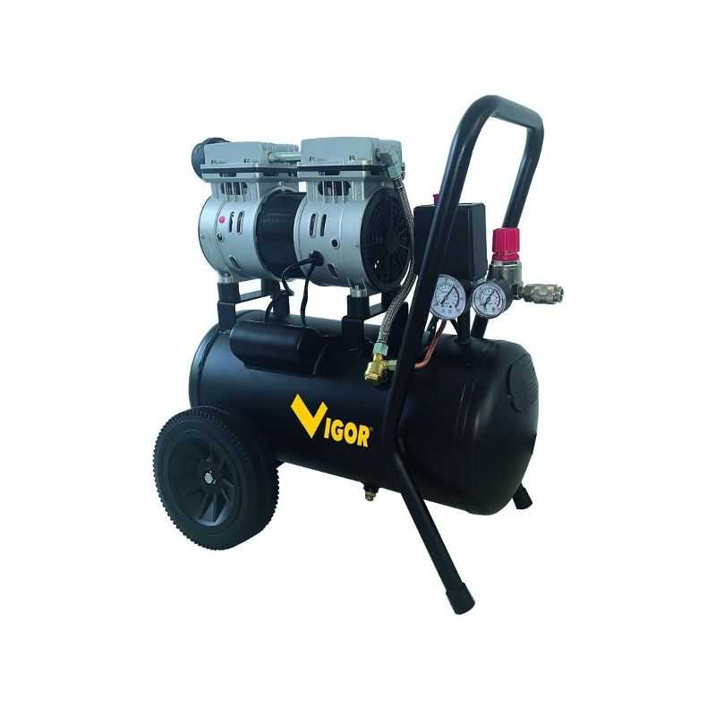 VIGOR silenced air compressor 24 lt. 750W VCA-S24