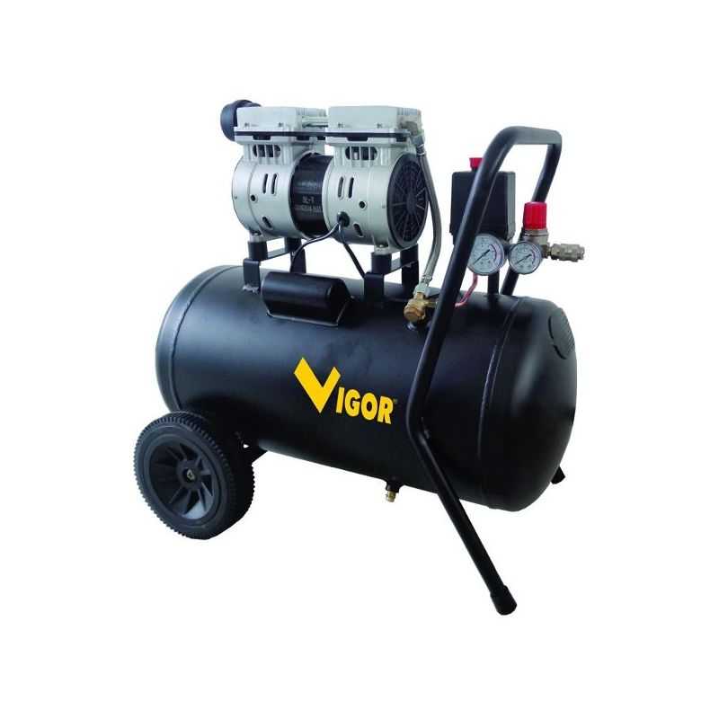 VIGOR silenced air compressor 50 lt. 750W VCA-S50