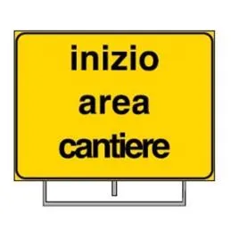 Segnale da cantiere 'inizio area di cantiere'