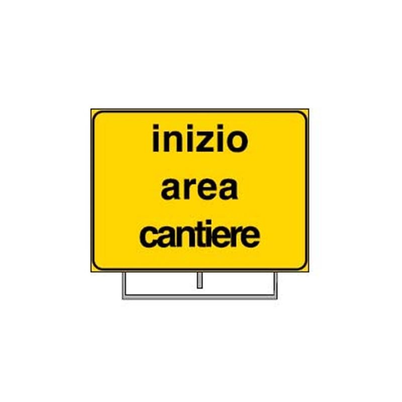 Segnale da cantiere 'inizio area di cantiere'