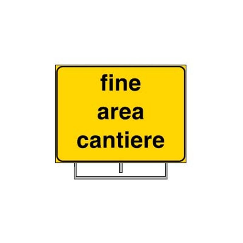 Segnale da cantiere 'fine area di cantiere'