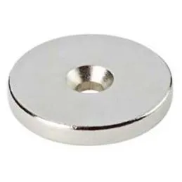 Round neodymium magnet with pad-like hole