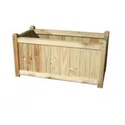 Fioriera rettangolare in Legno per esterni 40x80