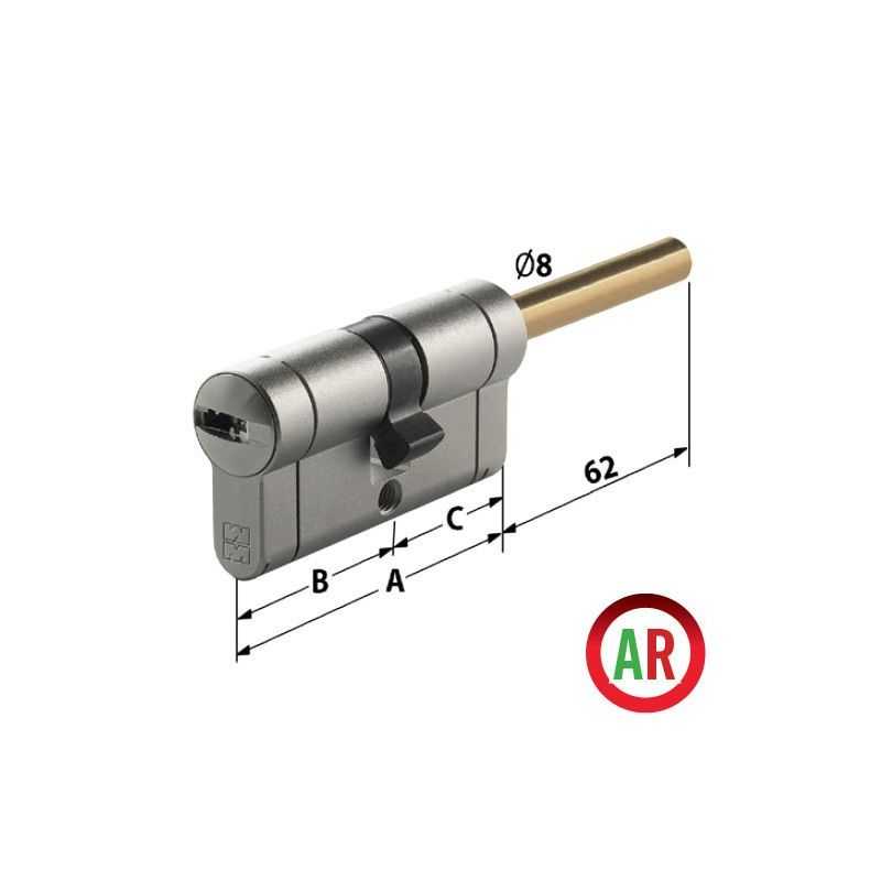 Cilindro di sicurezza Mottura Champions PRO chiave/codolo