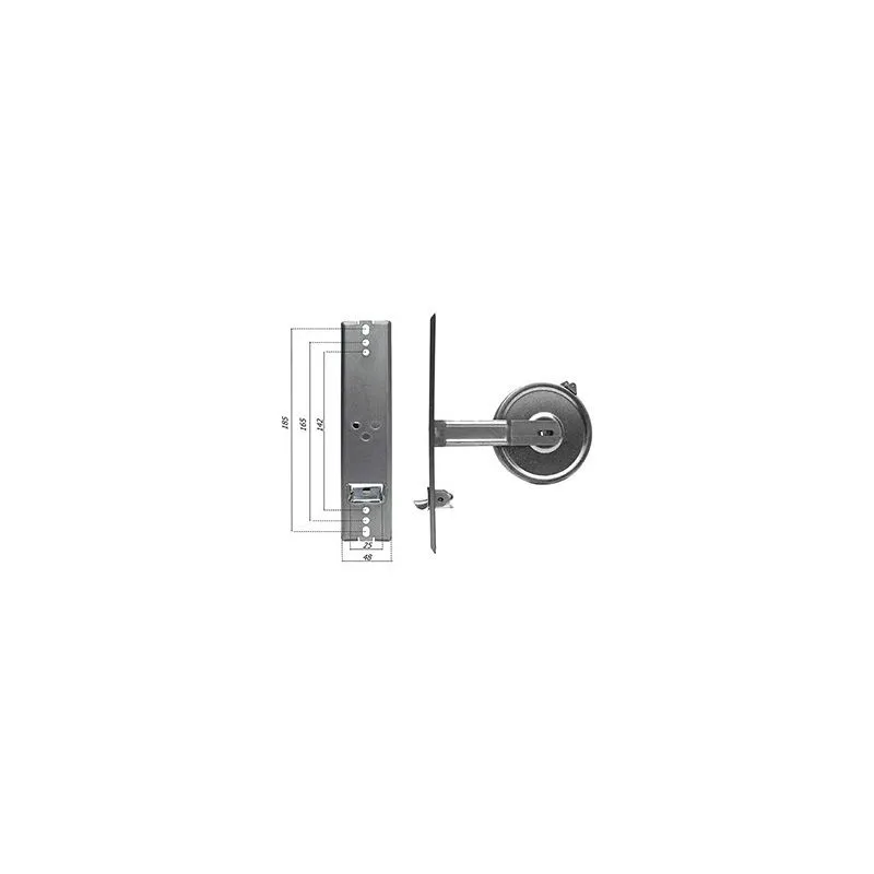Winder for built-in roller shutter - center distance 142/165/185