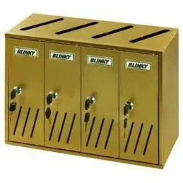 Cassetta postale condominiale Blinky K-4 4 posti all. ramato