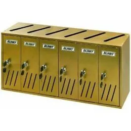 Cassetta postale condominiale Blinky K-6 6 posti all. ramato