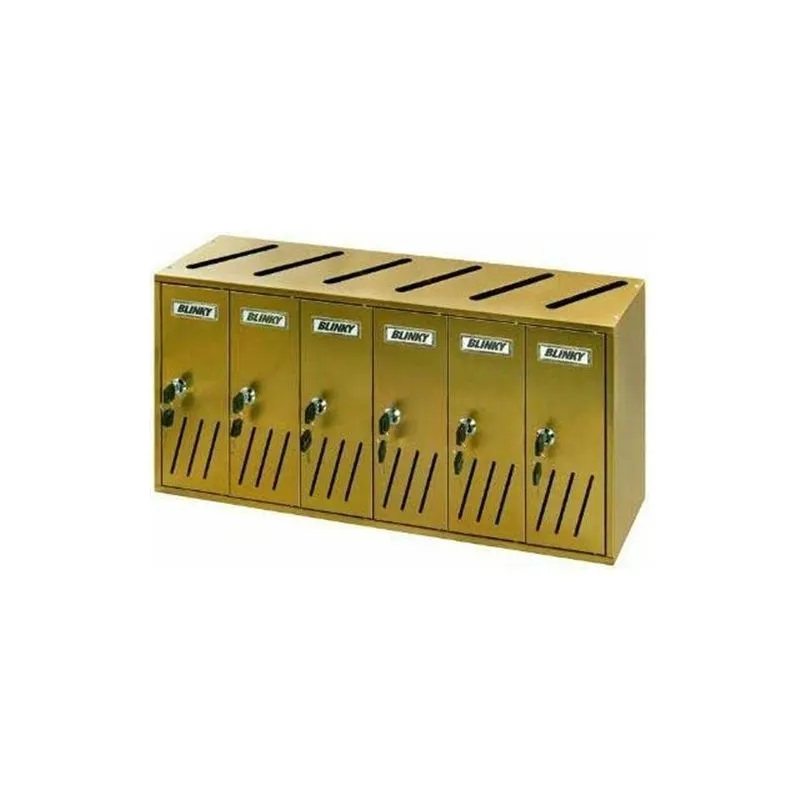 Cassetta postale condominiale Blinky K-6 6 posti all. ramato