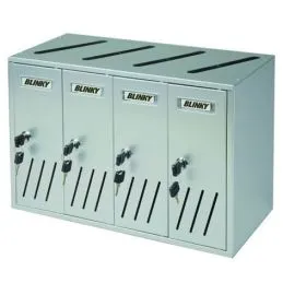Blinky C-4 condominium mailbox 4 seats aluminum
