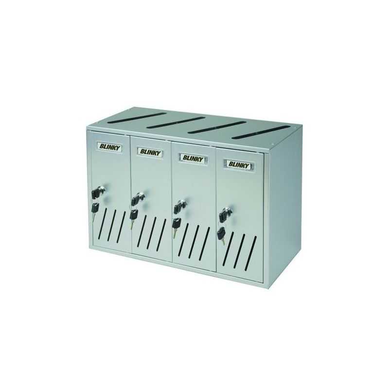 Blinky C-4 condominium mailbox 4 seats aluminum