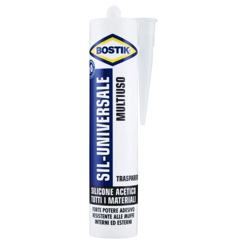 Silicone acetico SIL-Universale Bostik Trasparente D2391 280ml Silicone acetico SIL-Universale Bostik Trasparente D2391 280ml
