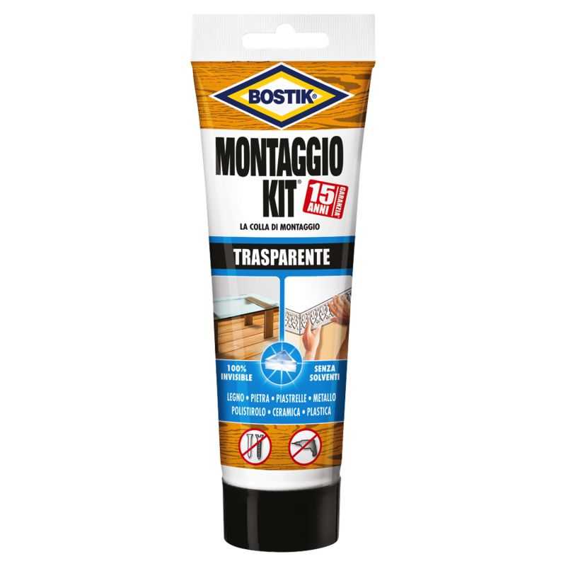 Adesivo Bostik Montaggio Kit Trasparente D2585 210gr.