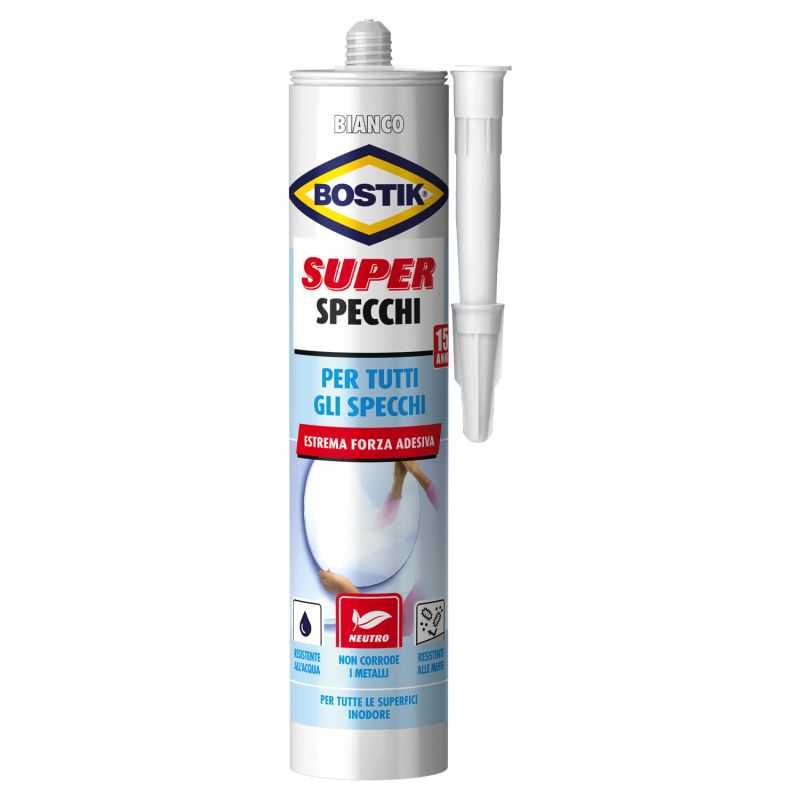 Silicone adesivo Bostik Super Specchi D2653 425gr.