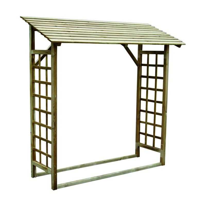 Pergola woodshed impregnated wood 180x70 Betulla