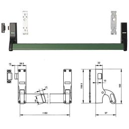 Maniglione antipanico Savio KH.11 Circeo