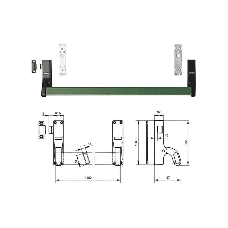 copy of Savio KH.11 Circeo panic exit device