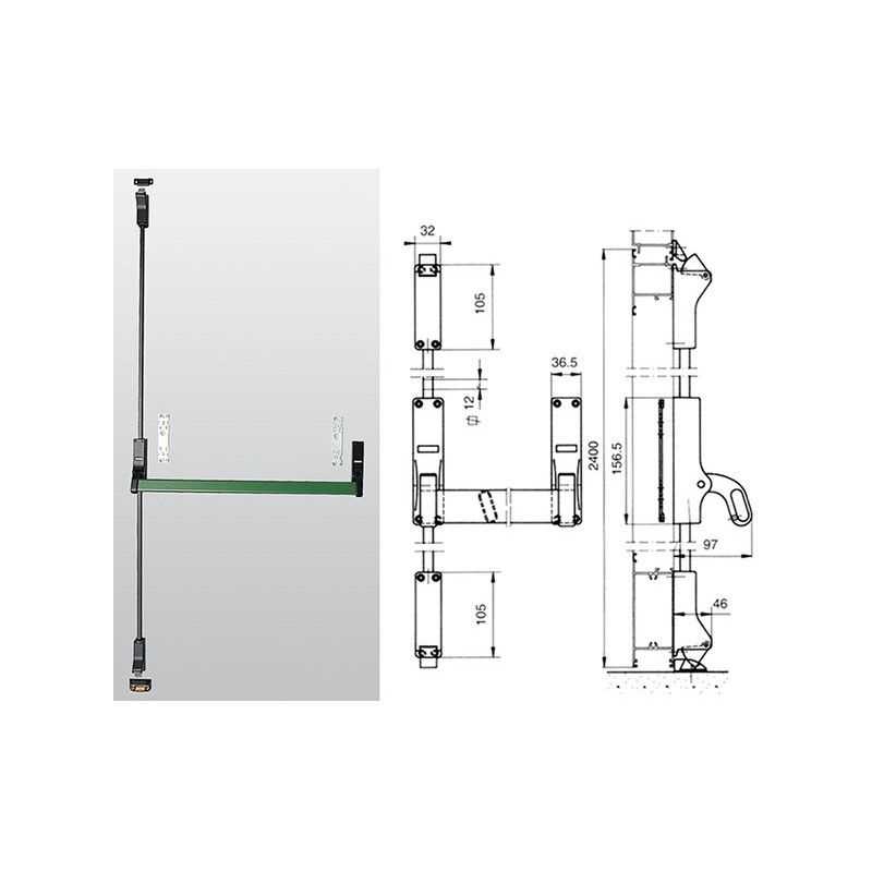 copy of Savio KH.21 Circeo triple top / bottom panic bar