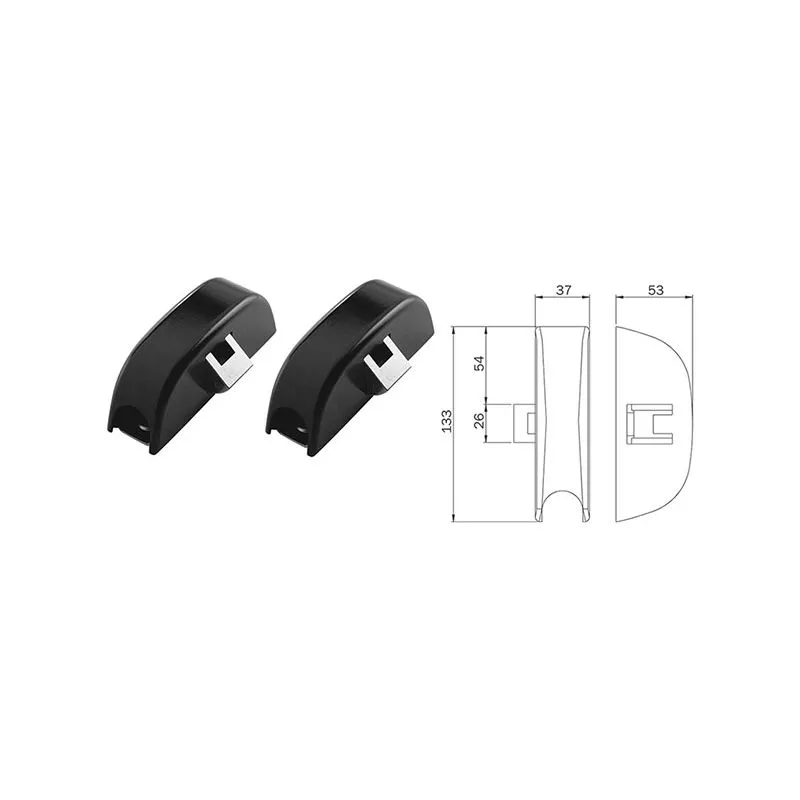 Pair of side latches for ISEO panic exit devices 9410203505 Pair of side latches for ISEO panic exit devices 9410203505