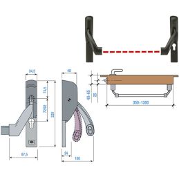 Corni 'Euro Smart ' panic exit device for firebreaks