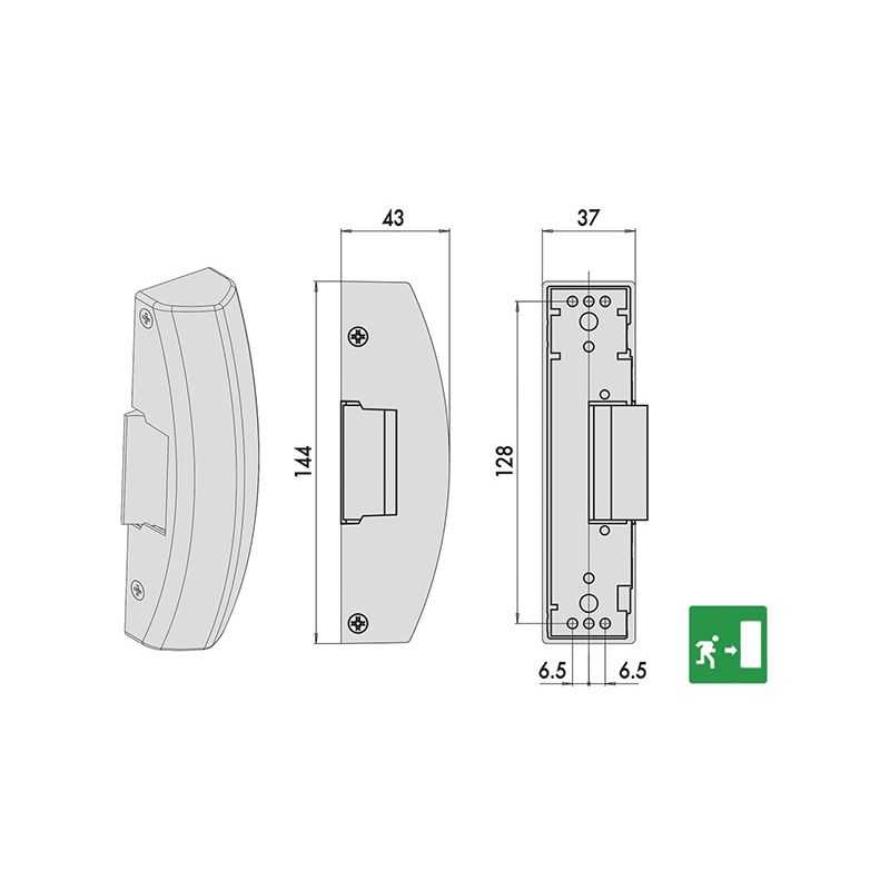 Cisa electric strike 07083.90 for panic exit devices