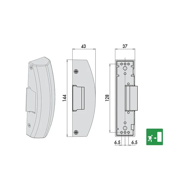 Cisa electric strike 07083.90 for panic exit devices Cisa electric strike 07083.90 for panic exit devices