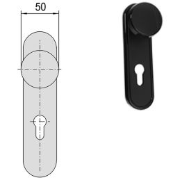 Pomolo Cisa 07076.24 per maniglione antipanico