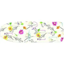 Copriasse foderina per asse stiro 125x45cm imbottito