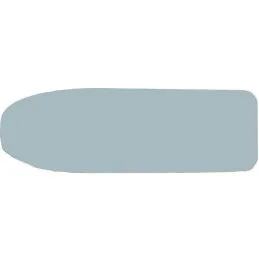 Copriasse foderina per asse stiro 130x45cm alluminato