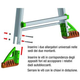 Allargatori FACAL EN 131.4 per scale BRIKO DX+SX