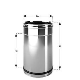 Single-walled telescopic tube element MONO De Marinis Inox