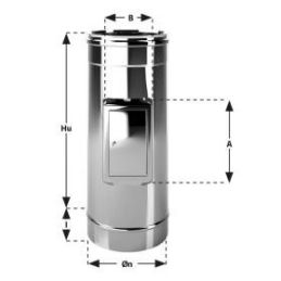 Modulo ispezione sportello MIS Mono Inox Aisi316 Canna fumaria