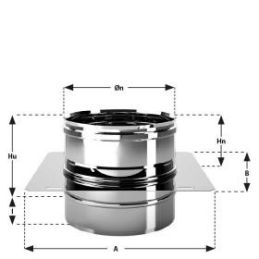 Intermediate single-wall flue support plate MONO De Marinis