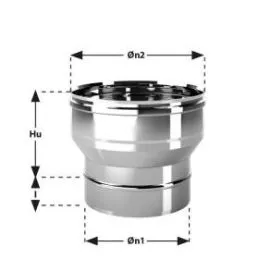 MONO De Marinis Inox single-wall flue increase fitting