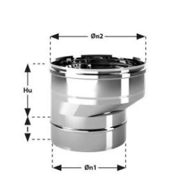 Raccordo MAGGIORAZIONE eccentrico MRCAE Mono Inox Aisi316 Canna