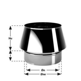 MONO De Marinis Inox conical single-wall flue trunk hat