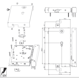 MOTTURA XNOVA XT.ST triple electronic safety lock to apply