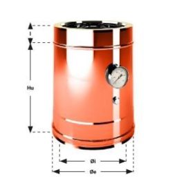 Modulo inserimento sonda con termometro R2IC ISO25 Rame Canna