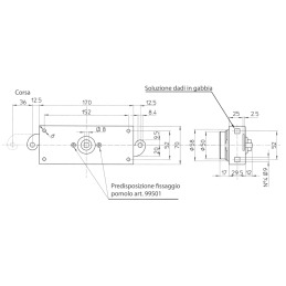 Locks for tilt shutter Mottura 45.750