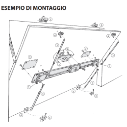 Locks for tilt shutter Mottura 45.1170 KIT