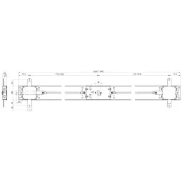 Serratura per porte basculanti Mottura 45.81170 KIT a cilindro