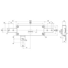 Locks for roller bling Mottura 45.850 - central