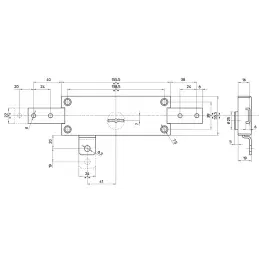 Locks for roller bling Mottura 45.850 - central