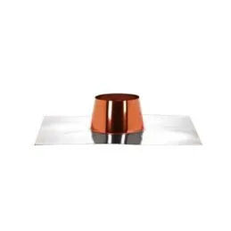 Faldale for flat roofs base ALUMINUM collar COPPER Single and