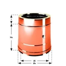 Double wall flue smoke detection module ISO25 De Marinis Copper