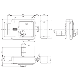 Motorized lock apply Mottura XDRIN/Cylinder Painted