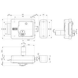 Motorized lock apply Mottura XDRIN/Cylinder Painted