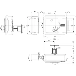 Motorized lock apply Mottura XDRIN/Cylinder Painted