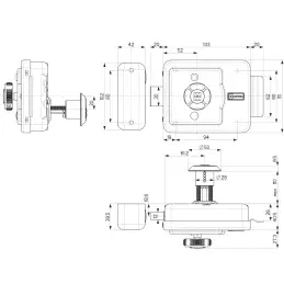 Motorized lock apply Mottura XDRIN 49XD4 Detachable external